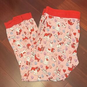 Little Sleepies Red and Pink Kids Pajama Bottoms